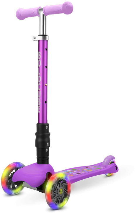 Volare boldcube teeny fold trehjulet scooter - fairyland lilla