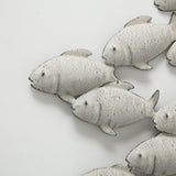 Boltze boligvægdekoration fiskemetal 97x53cm