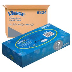 Ansigtsservietter Kleenex 8824 3-lags hvid