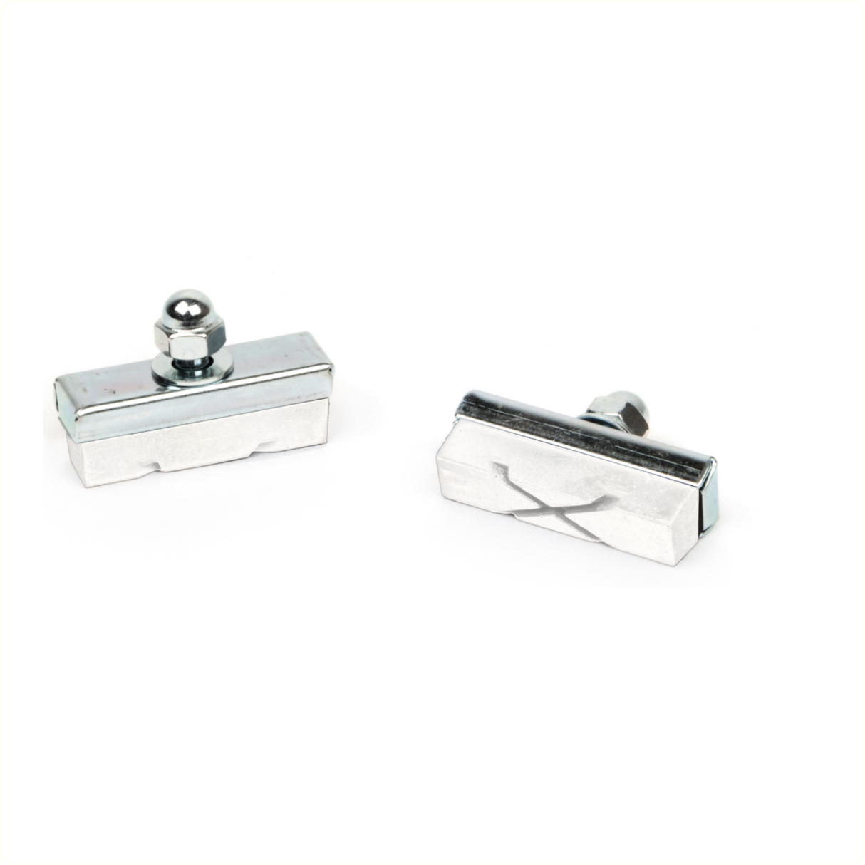 Elvedes caliper fælg bremseklodser x-groove design hvid blanding pr. par