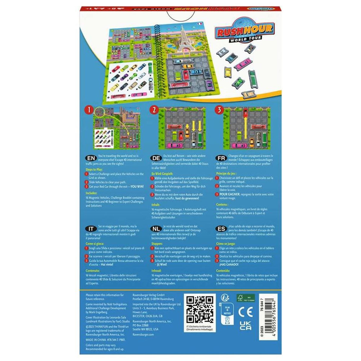 Ravensburger-tænksjovt myldretids-tænkespil på verdensturne