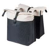 Basil b.v. dubbele fietstas basil vive 28-35l 14 x 30 x 38 cm - wit zwart