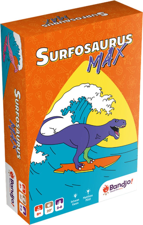 Geronimo spil surfosaurus max - - bandjo - kortspil - fra 8 år - fra 2 til 8 spillere