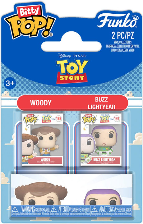 Funko bitty pop 2-pak: legetøjshistorie - træagtig buzz
