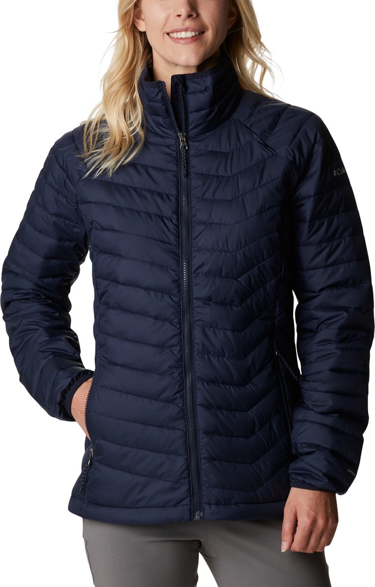 Columbia powder lite™ jakke - damejakke - polstret jakke - størrelse xs - blå