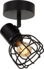 Lucide filox - loftspot (loftslampe) - ø 10 cm - 1xe14 - sort