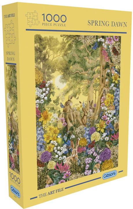 Gibsons - spring dawn (kunstfilen spring dawn) - kunstfilen - 1000 brikker - 49×68cm - puslespil for voksne