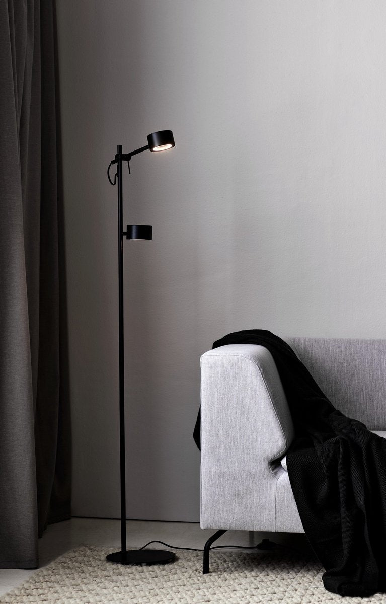 Nordlux clyde gulvlampe-moodmaker™ 3-trins dæmpbar-sort