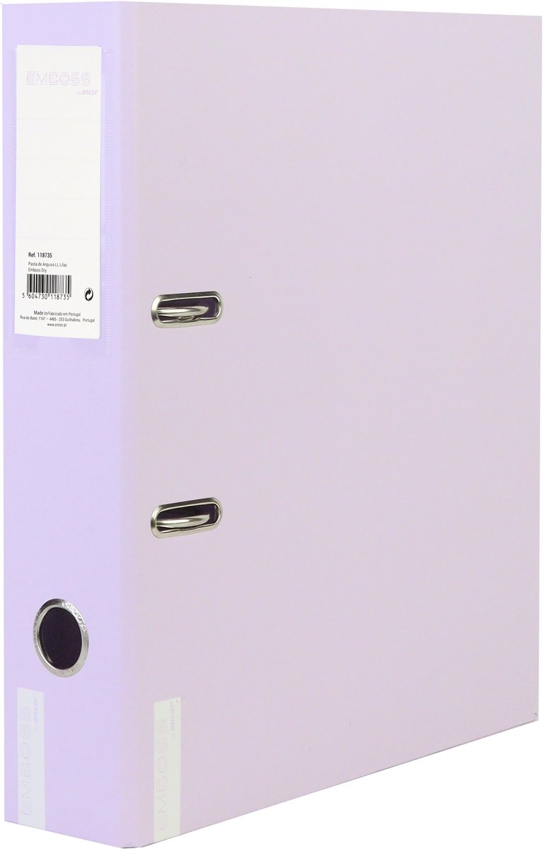 Ancor bindemiddel emboss dry a4 2r 8cm lilla - an-118735