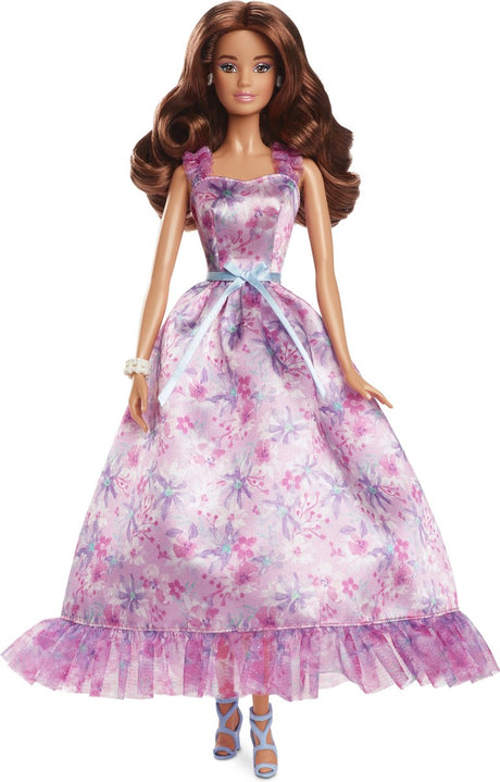 Barbie signatur fødselsdagsdukke - med pink kjole - modedukke