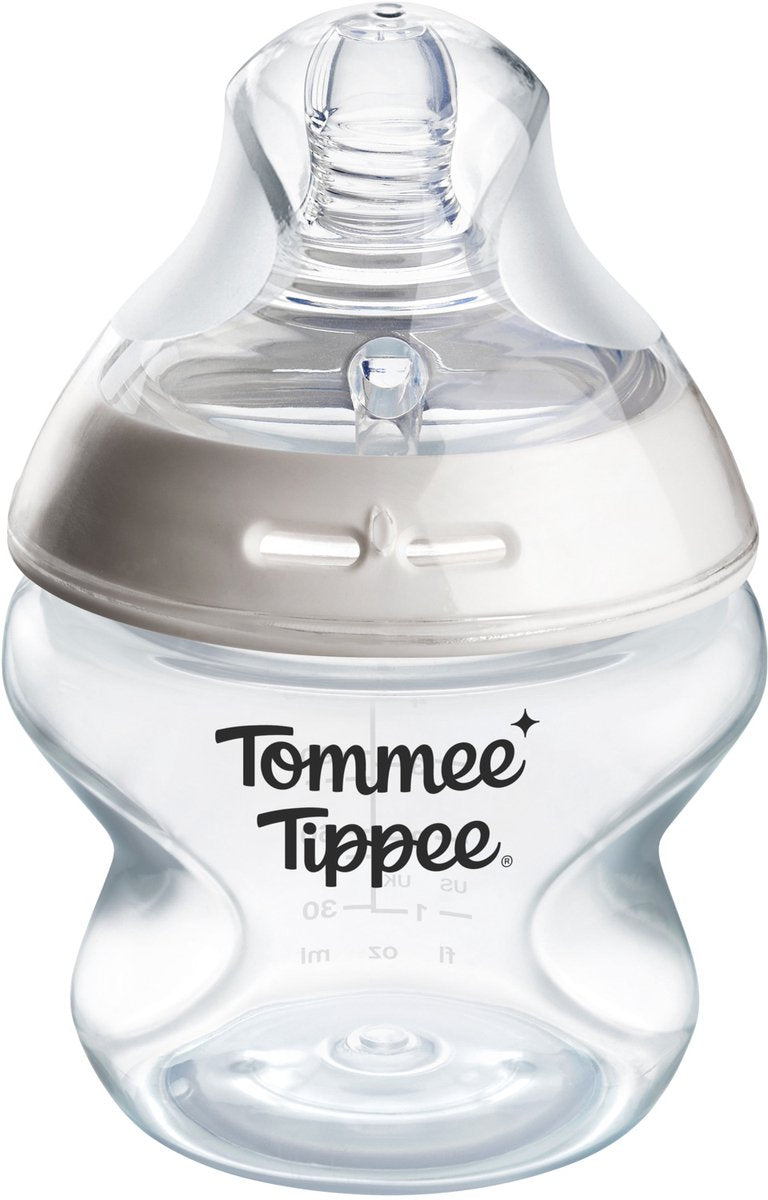 Tommee tippee naturlig start sutteflaske - sæt med 1 x 150 ml sutteflaske - ekstra lav tilførselshastighed 0m+