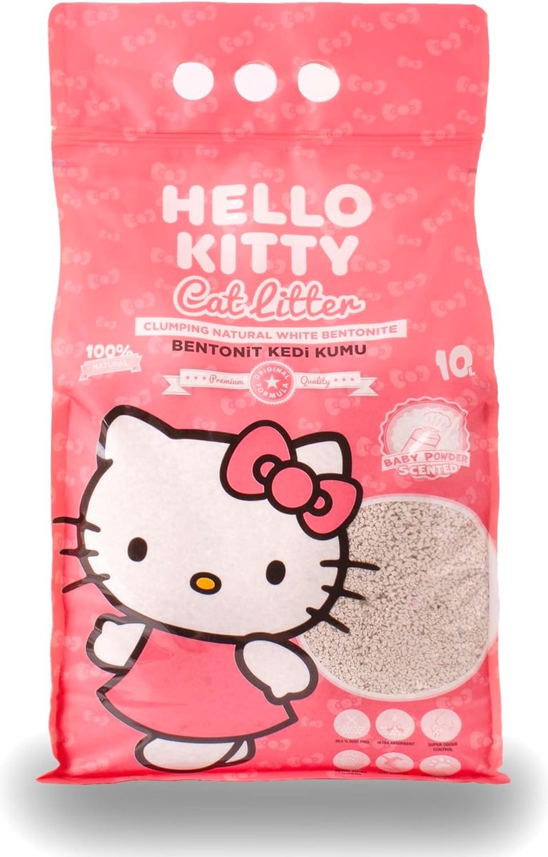 Hello kitty kattegrus babypudder 10l