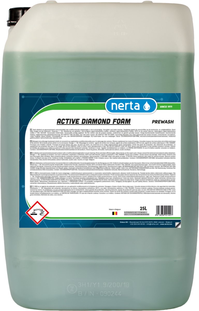 Nerta aktivt diamantskum - bilshampoo - sneskum - 5 liter