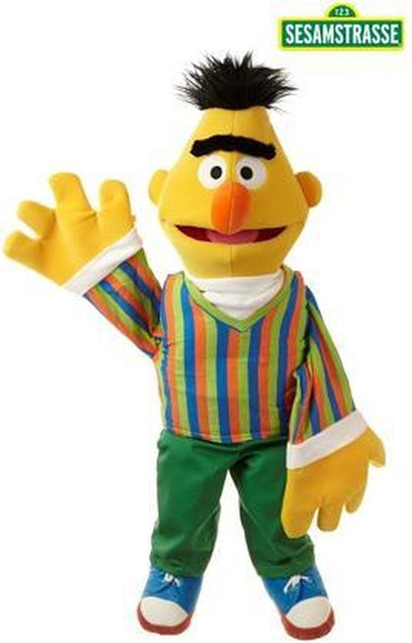 Levende dukker hånddukke Bert Sesame Street stor 65cm