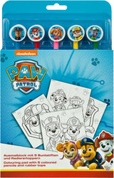 Undercover Color Block Paw Patrol med 5 farvede blyanter