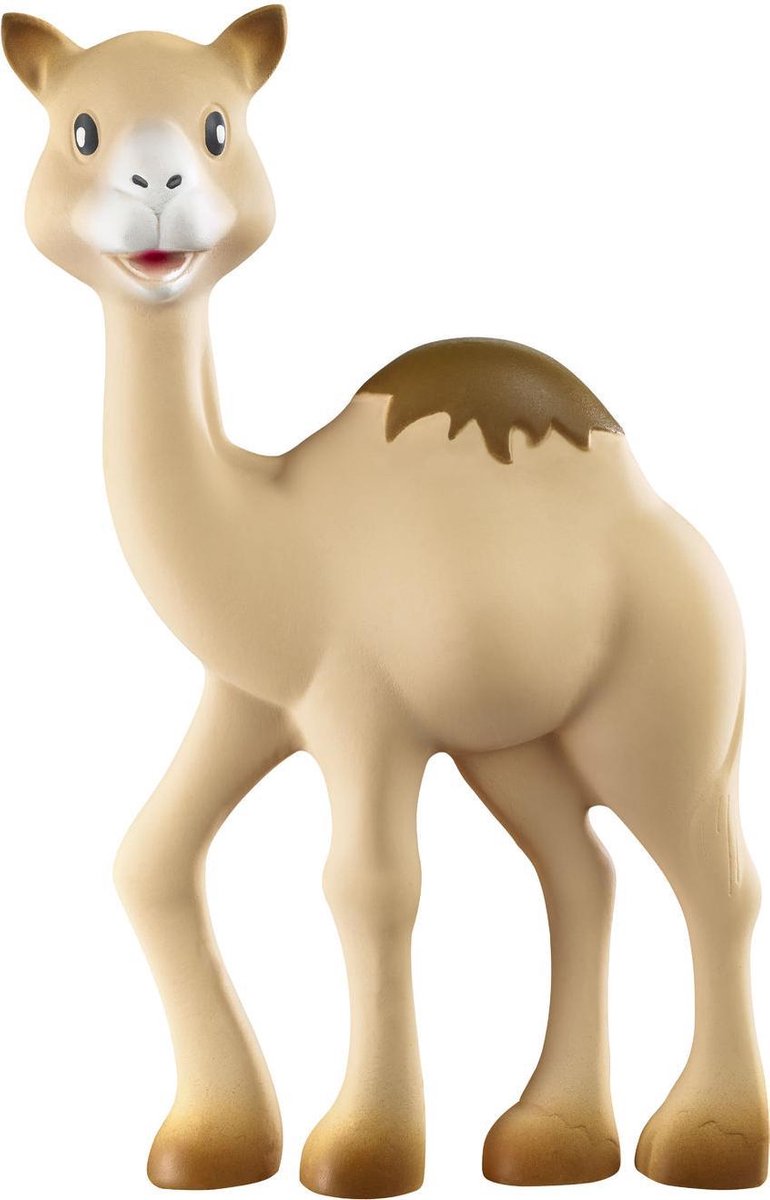 Giraffen Sophie al thir dromedaren - børnelegetøj - børnelegetøj - babylegetøj - barselsgave - baby shower gave - 100% naturgummi - fra 0 måneder - 18 cm - sandbrun