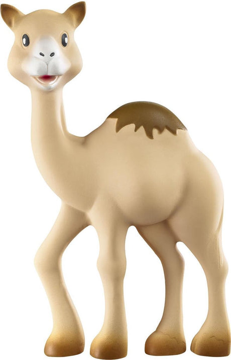 Giraffen Sophie al thir dromedaren - børnelegetøj - børnelegetøj - babylegetøj - barselsgave - baby shower gave - 100% naturgummi - fra 0 måneder - 18 cm - sandbrun