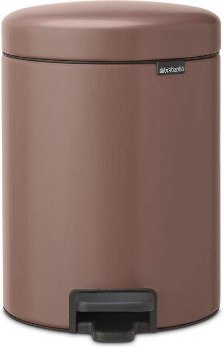 Brabantia newicon affaldsspand - 5 liter - badeværelse - satin taupe