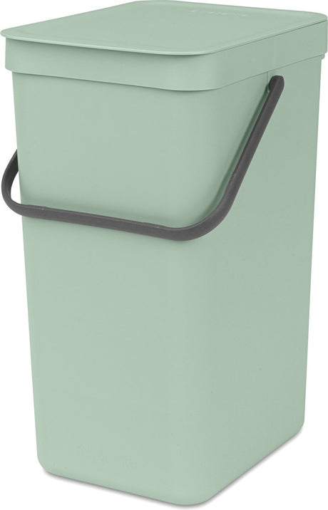 Brabantia sort go affaldsspand - 16 liter - jadegrøn