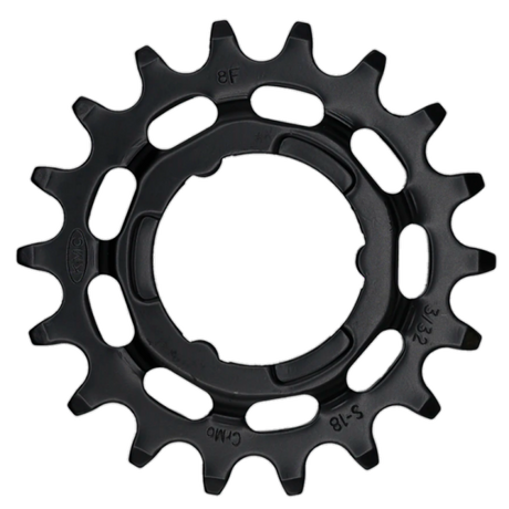 KMC Gear Shimano smal 18t bageste sort
