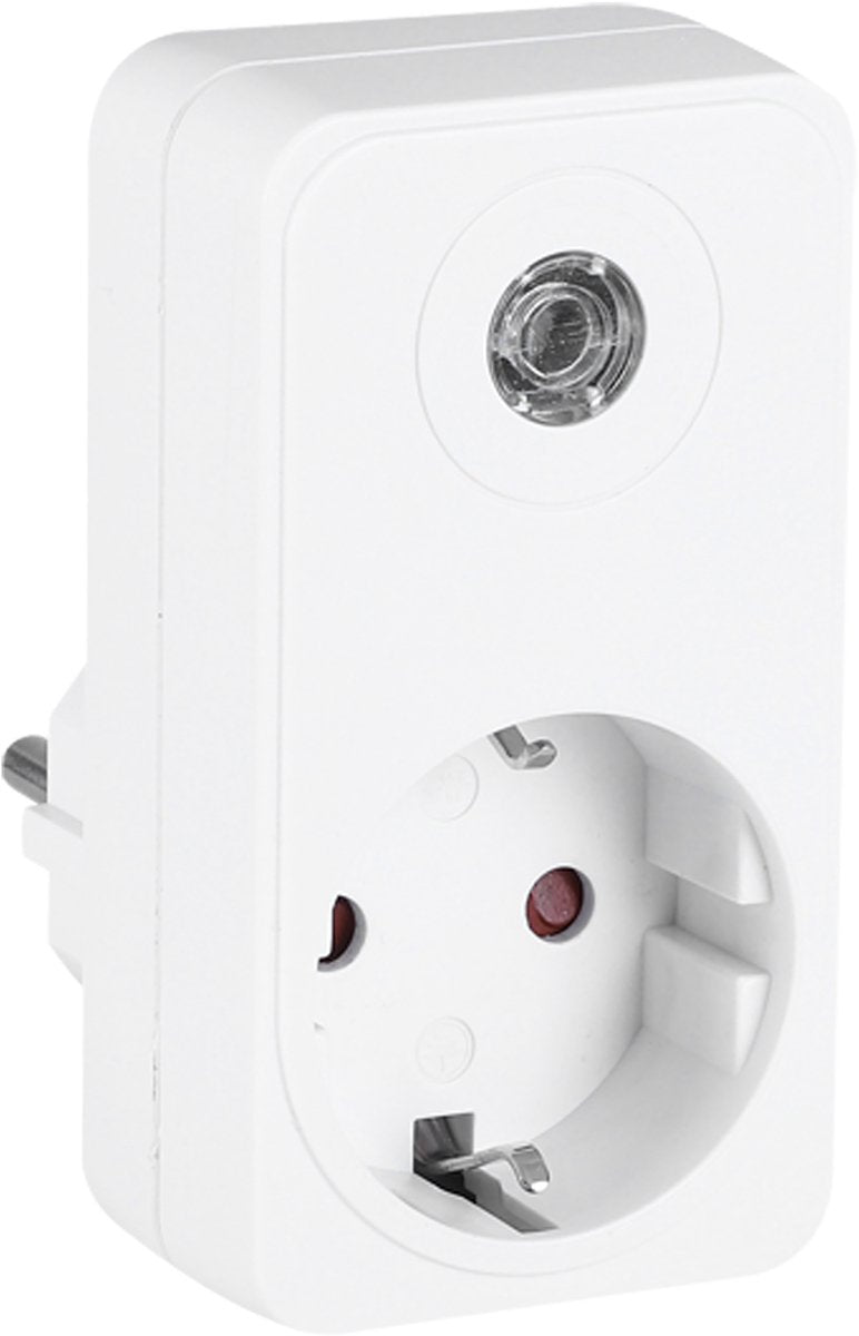 Q-link skumringsafbryder - stik - hvid