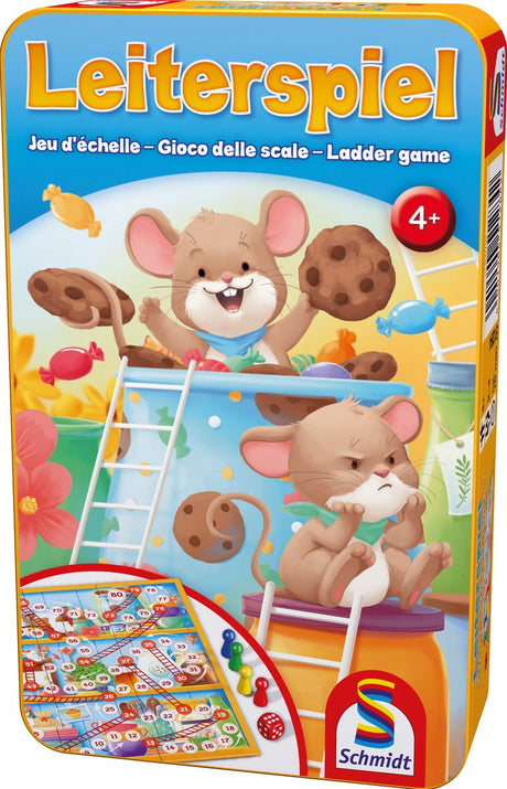 Schmidt ® - stigespil (leiterspel) - børnespil - klassisk brætspil med terninger - fra 4 år - 2-4 spillere