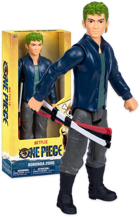 Elglegetøj i ét stykke - stor actionfigur Zoro - bevægelig figur på 30 cm høj