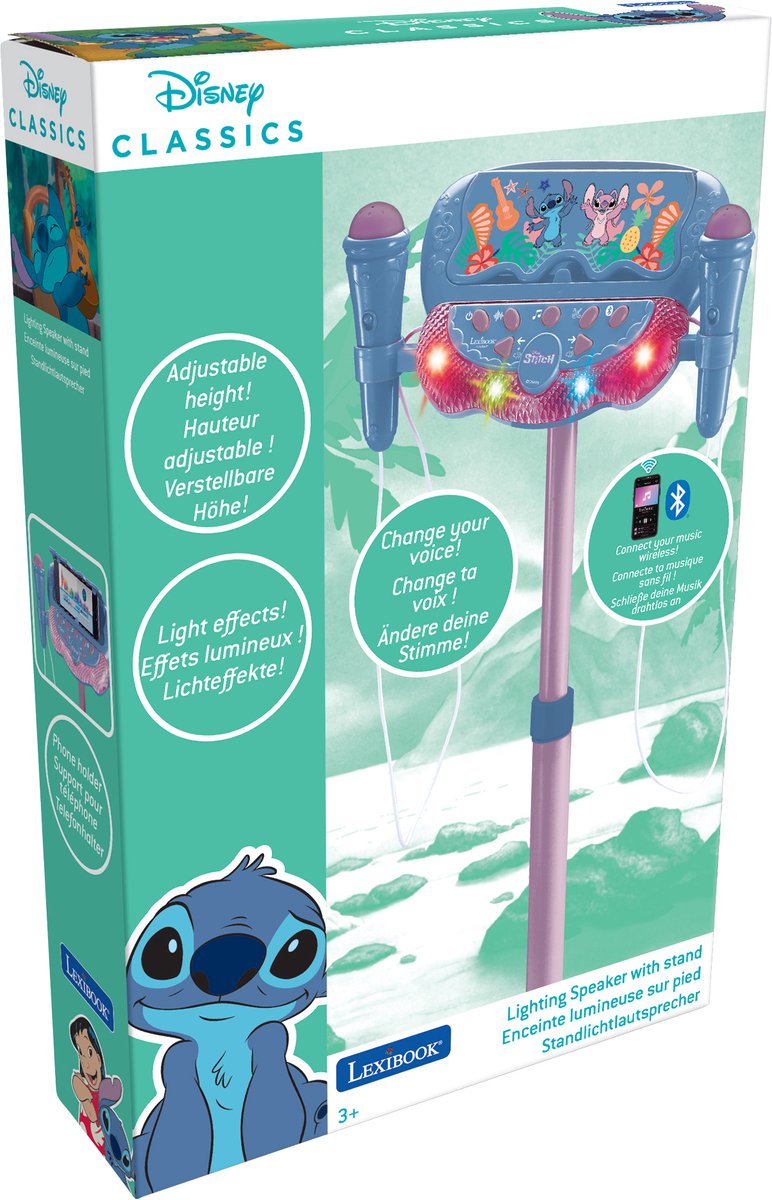 Lexibook - disney stitch - bt stående mikrofon med 2 mikrofoner