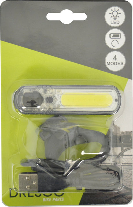 Dresco forlygte LED COB genopladelig
