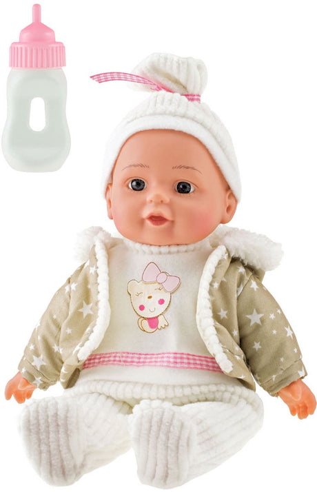 Toi-leys Dejlige baby babypop vinter tøj og flaske