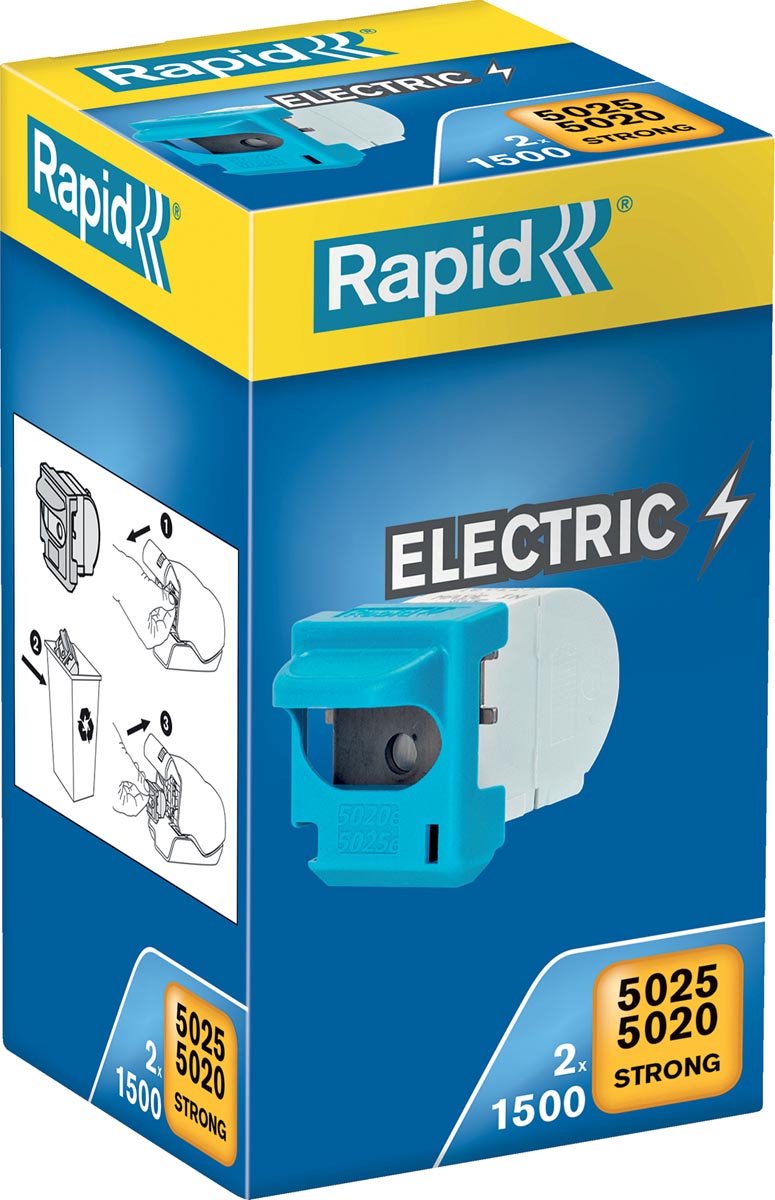 Rapid r5025 hæftekassette - 2x1500 stk