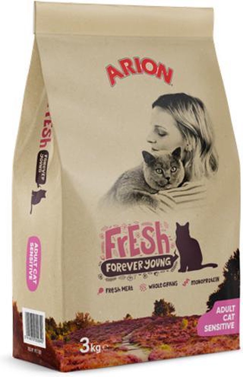 Arion kattefoder 12 kg | frisk følsom