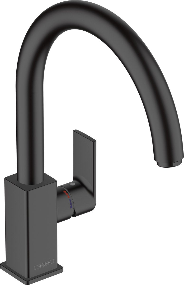 Hansgrohe lakform m35 - køkkenblandingsbatteri - etgrebsbetjening - 35 mm størrelse - drejetud - mat sort