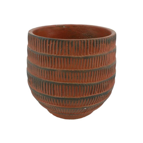 Hbx naturlig levende urtepotte cissane ø8xh7,5cm terracotta