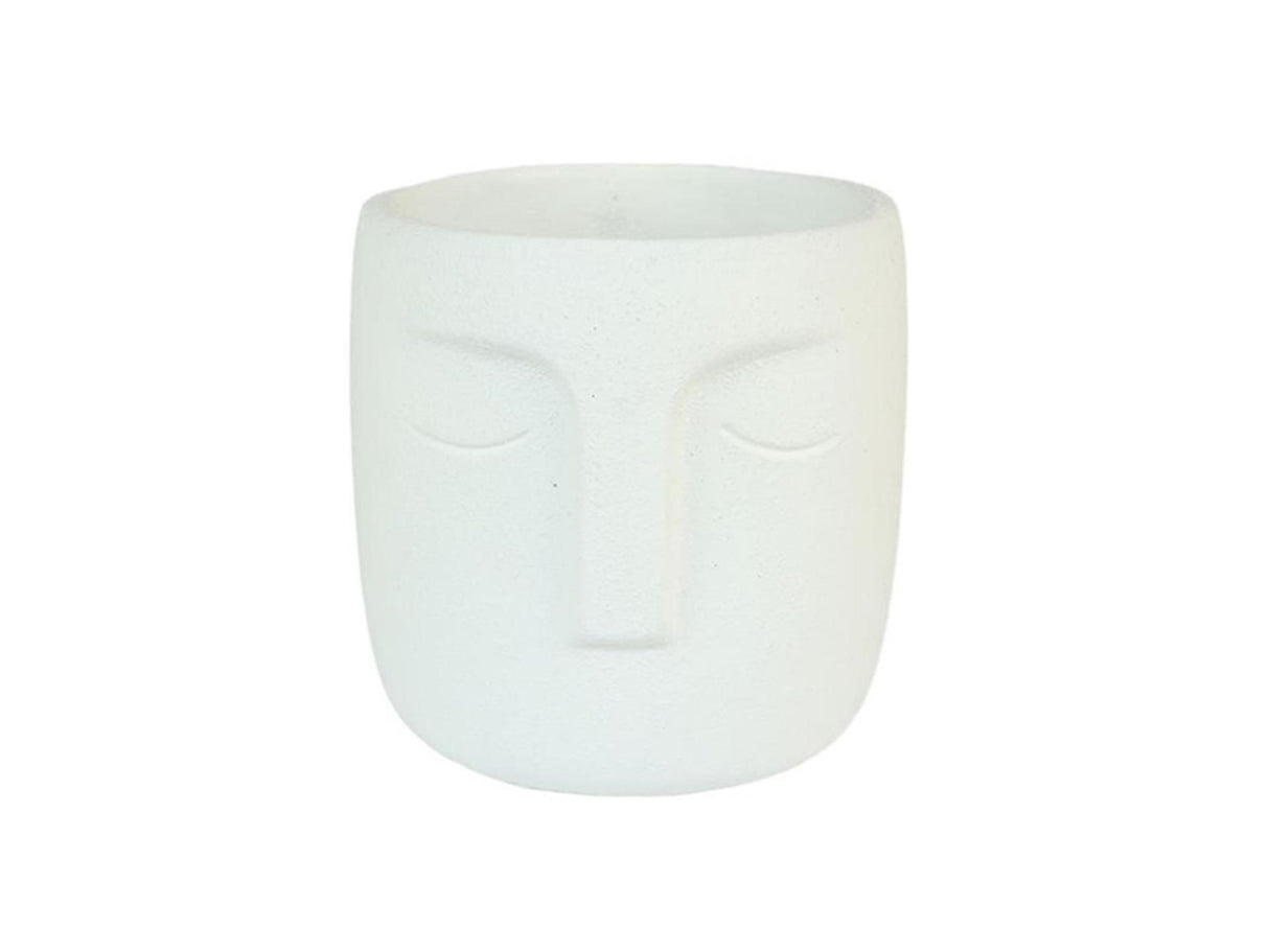 Hbx naturlig levende urtepotte dongo ø15,5xh14,8cm hvid