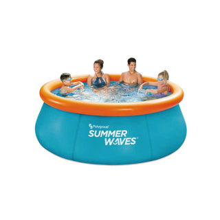Sommerbølger swimmingpool deluxe lynsæt 3d 244x76 cm + 2 3d dykkerbriller