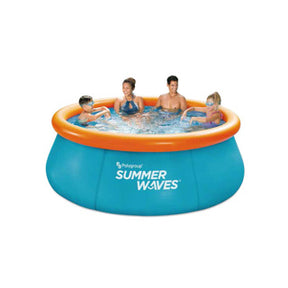 Sommerbølger swimmingpool deluxe lynsæt 3d 244x76 cm + 2 3d dykkerbriller