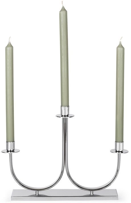 Zilverstad - kandelaar elana 3-pits zilver kleur - moederdag cadeautip!