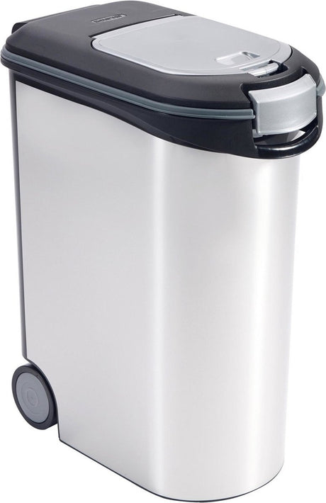 Curver madbeholder hund eller kat - 54l - 20kg - 49x28x60,5cm - metallisk