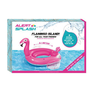 Alert oppustelig flamingo-ø 310x270x175 cm