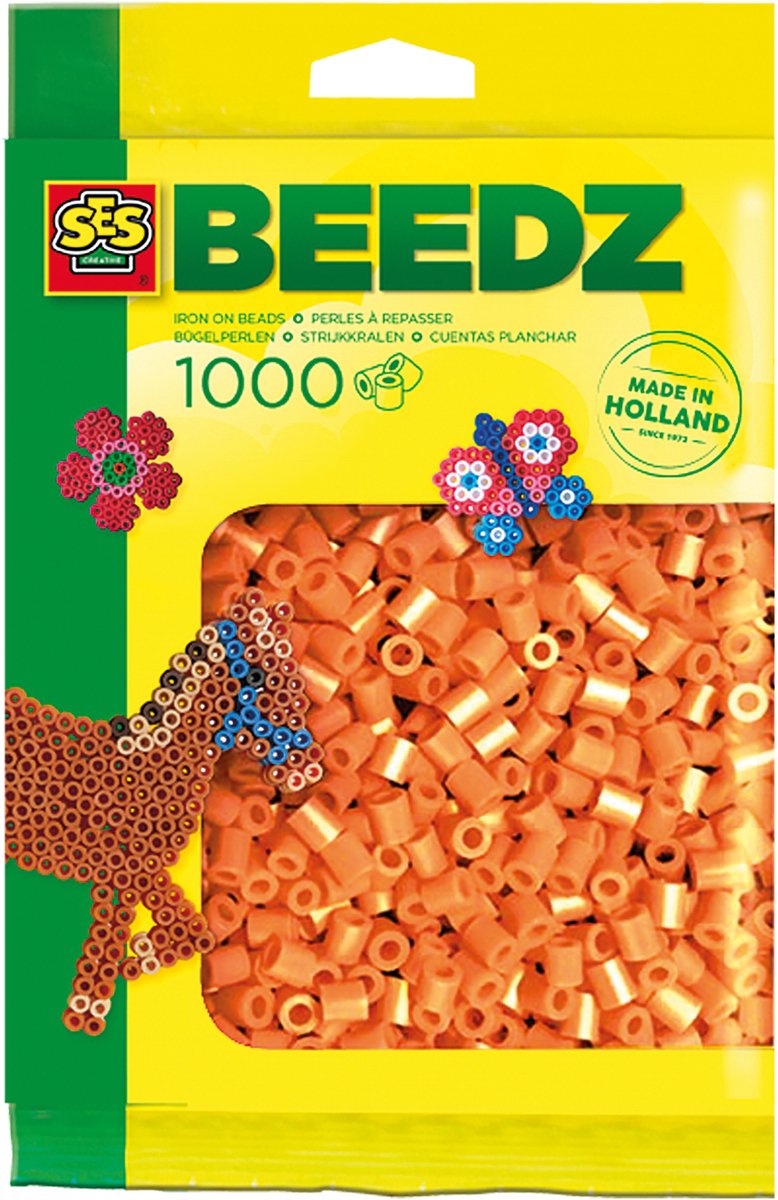 Ses creative ses strygeperler - orange, 1000 stk.