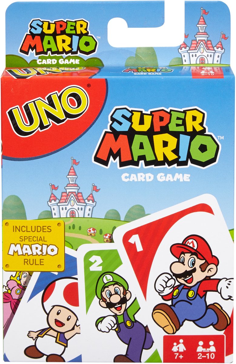 Mattel spil uno super mario - - kortspil