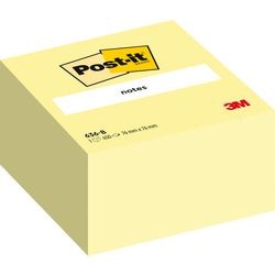 Post-it® notes, kubus, canary yellow™, 76 x 76 mm, 450 blaadjes kubus