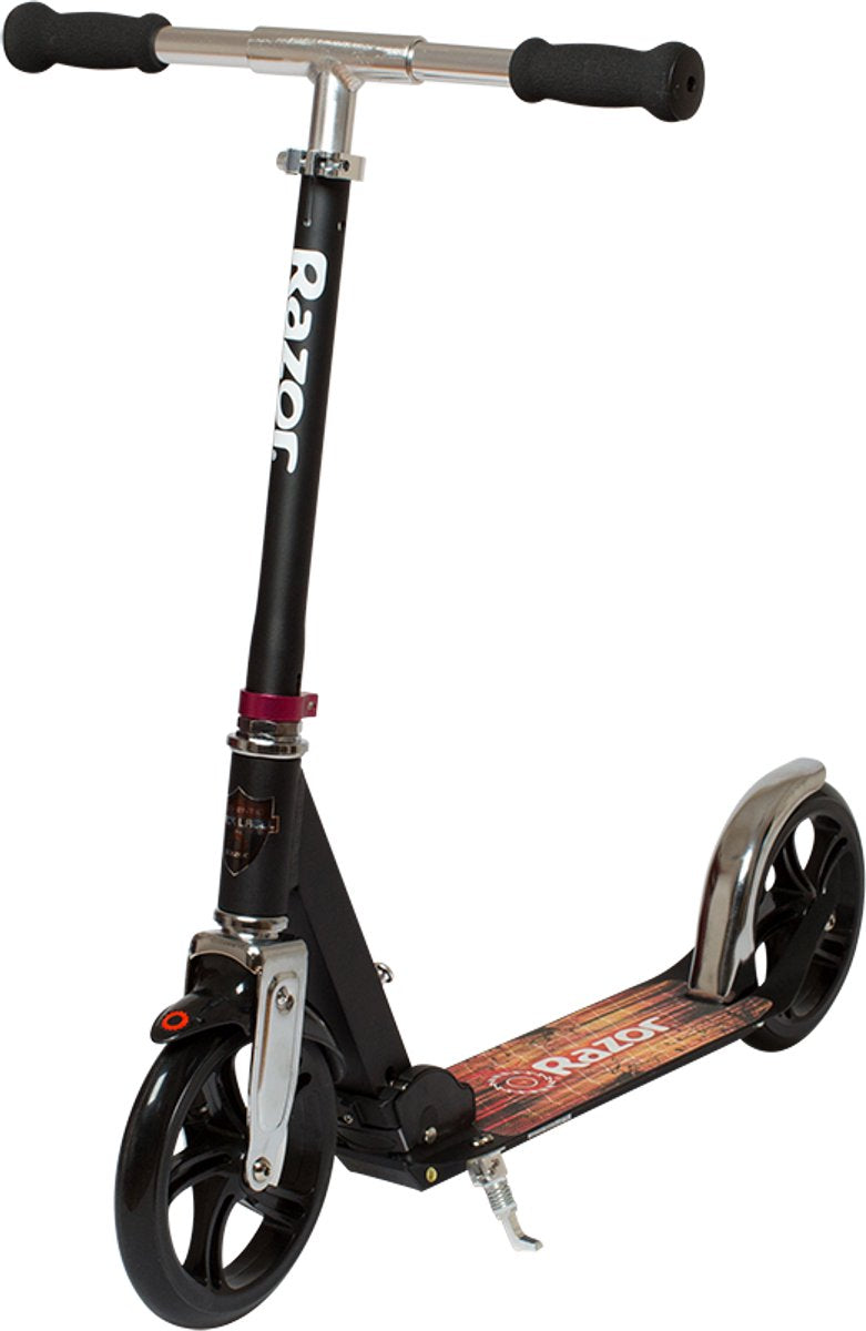Razor a5 lux - scooter - sort - foldbar - store hjul 200 mm - op til 100 kg - fra 8 år