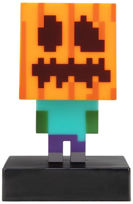 Paladone produkter minecraft ikoner lys zombie jack o lanterne 10 cm lamper lys