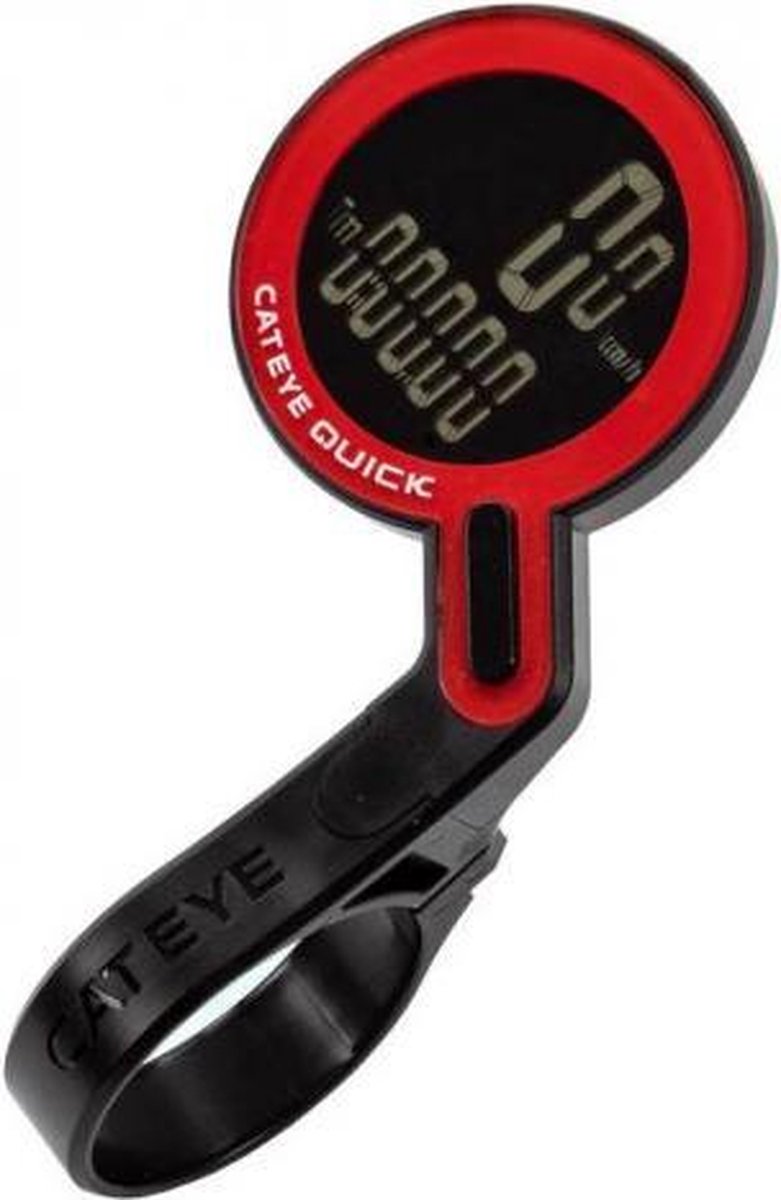 Cateye quick cc-rs100w cykelcomputer - trådløs - sort rød