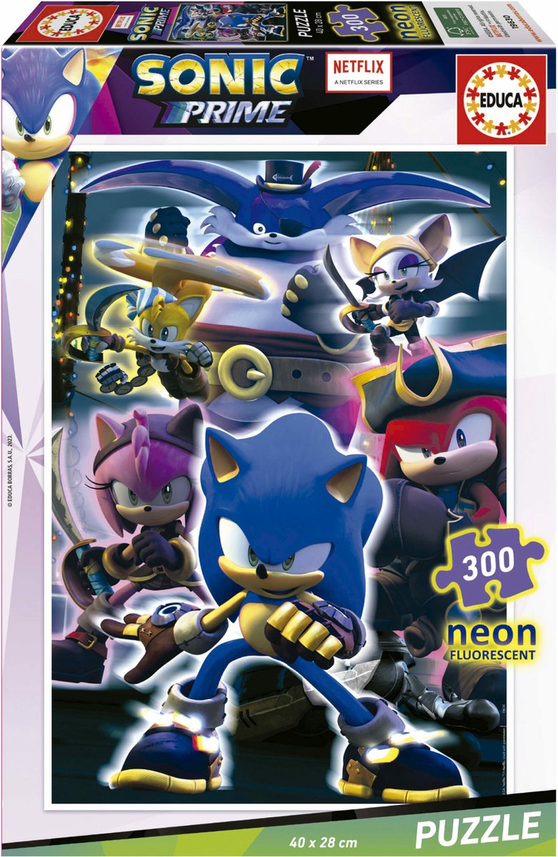 Educa - puslespil - 300 brikker - neon sonic