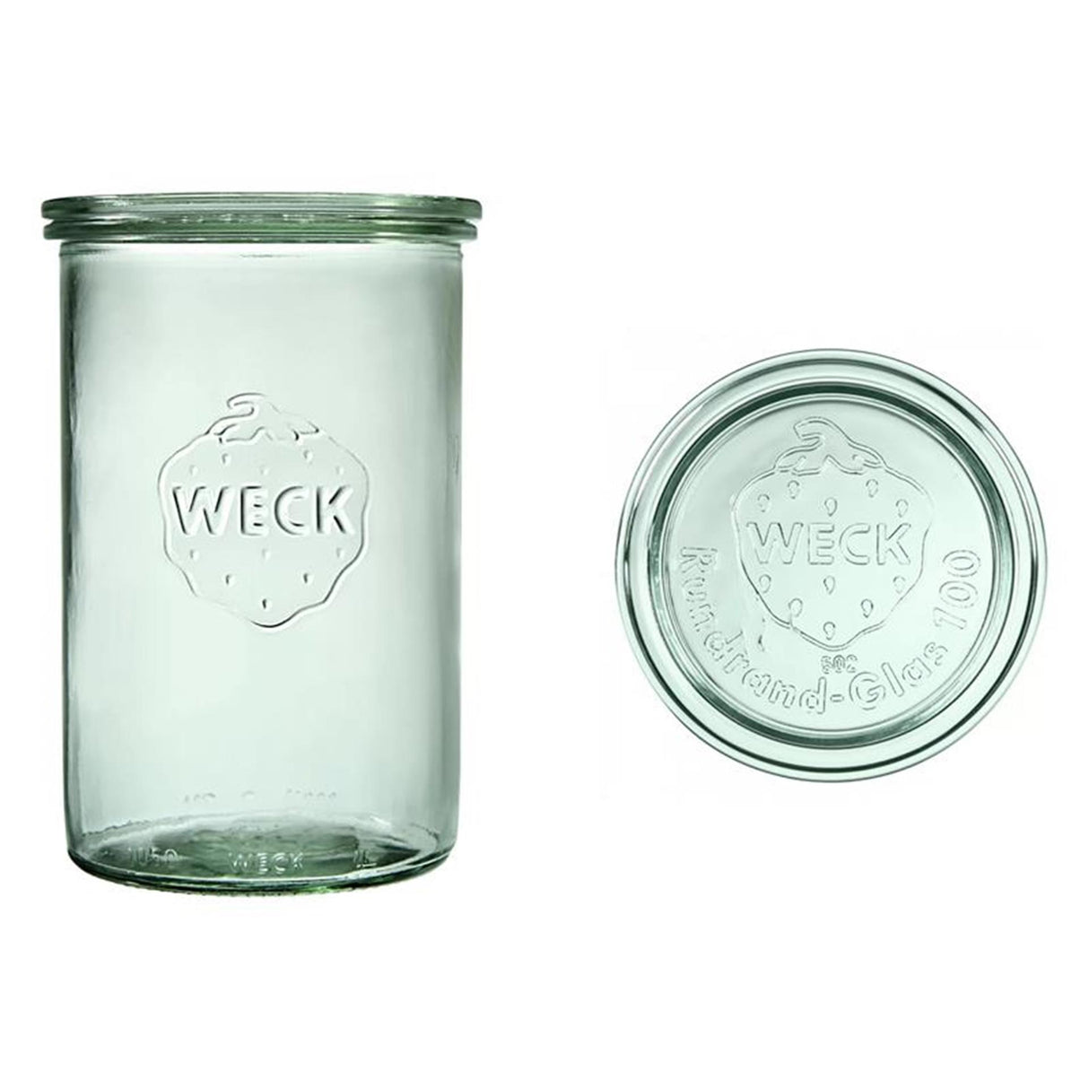 Weck hæld glas med låg (1050ml) 1l 6 stk