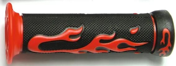 Vparts griffgummi flamme pr. holdeløkker rød tnt flamme dekor, 623rj