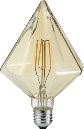 Trio krystal - lyskilder - rav - inkl. 1x e27 4 w -